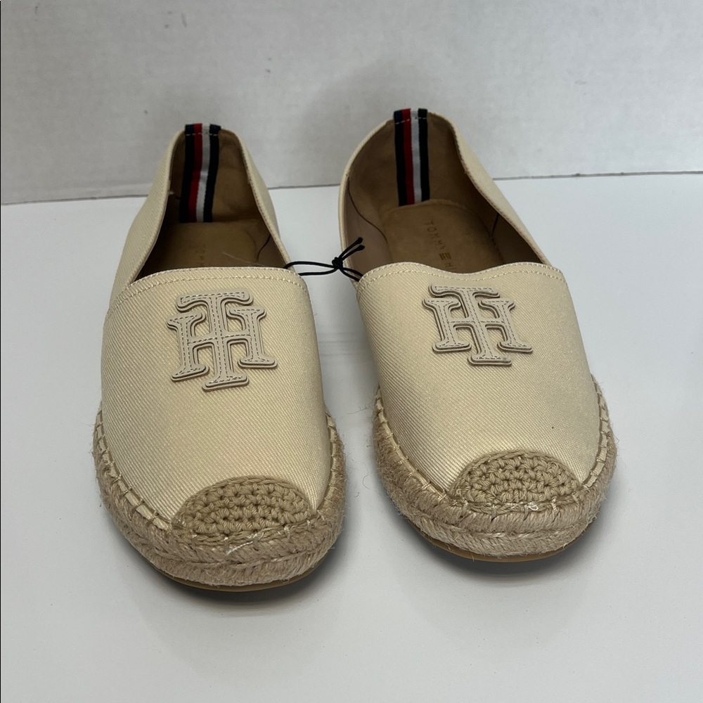 Tommy Hilfiger Cream Slip-On Loafers for Men